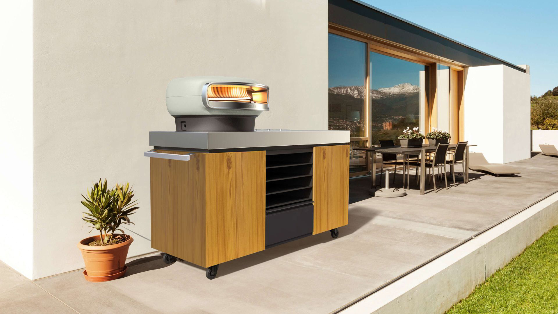 Kilt_Stone_9 Everdure KILN Pizzaofen 2-Brenner, Stone