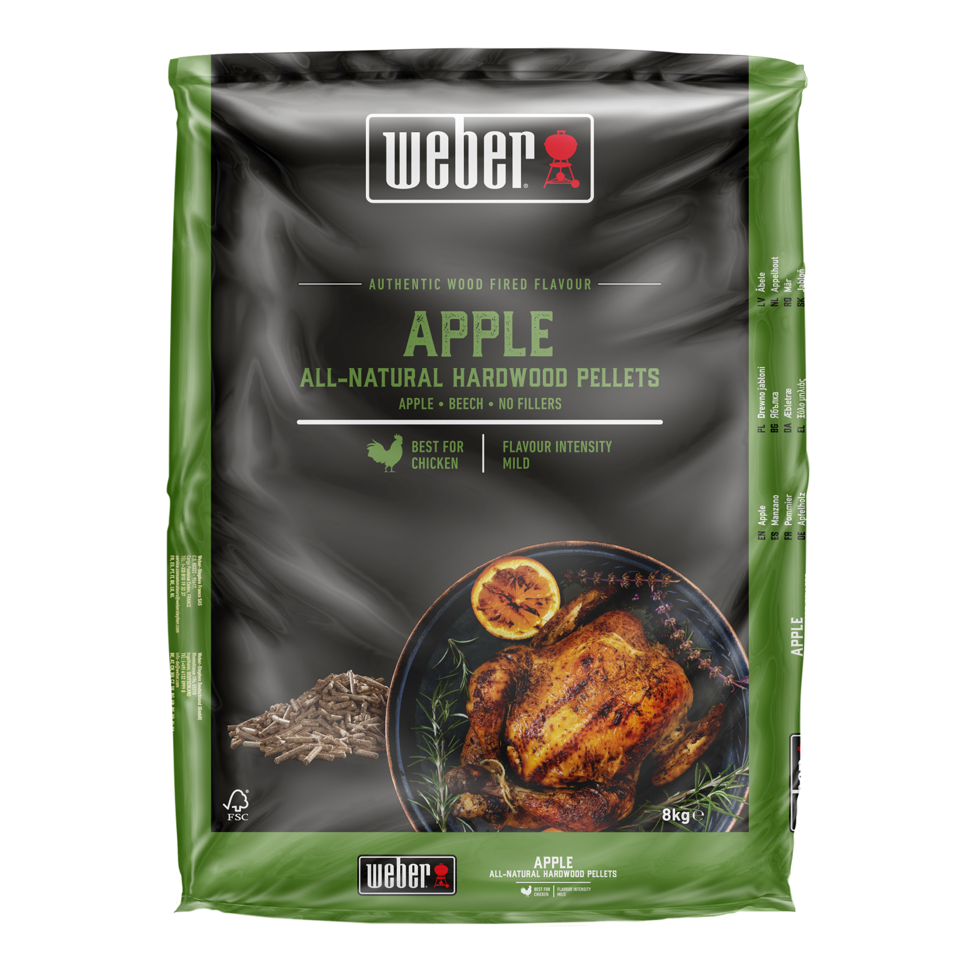 Weber Holzpellets aus Apfelholz - 100% natürliche Hartholzpellets