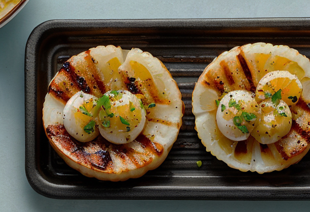 Gegrillte Jakobsmuscheln mit Zitronenbutter | Gasgrill München