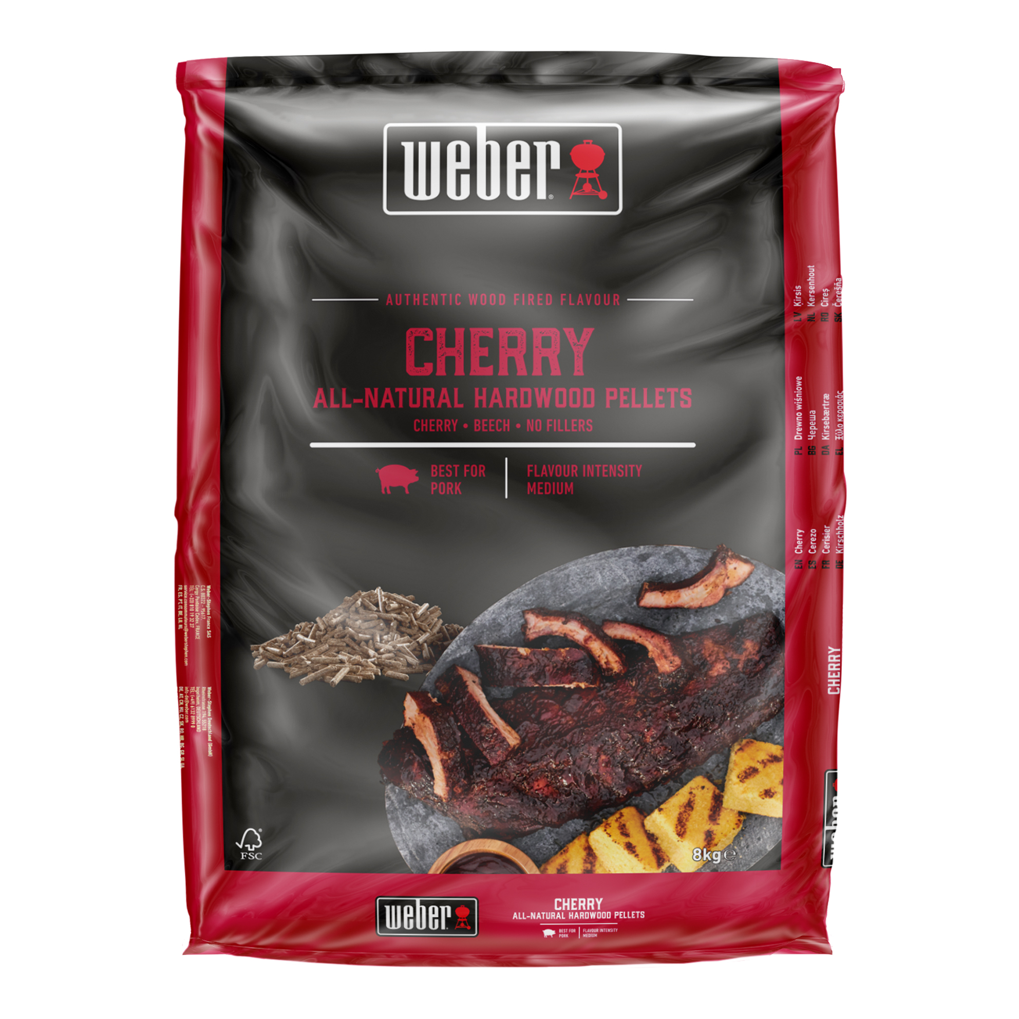 Weber Holzpellets aus Kirschholz - 100% natürliche Hartholzpellets