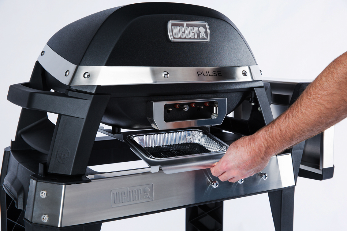 Weber Elektrogrill Pulse 2000 mit Rollwagen