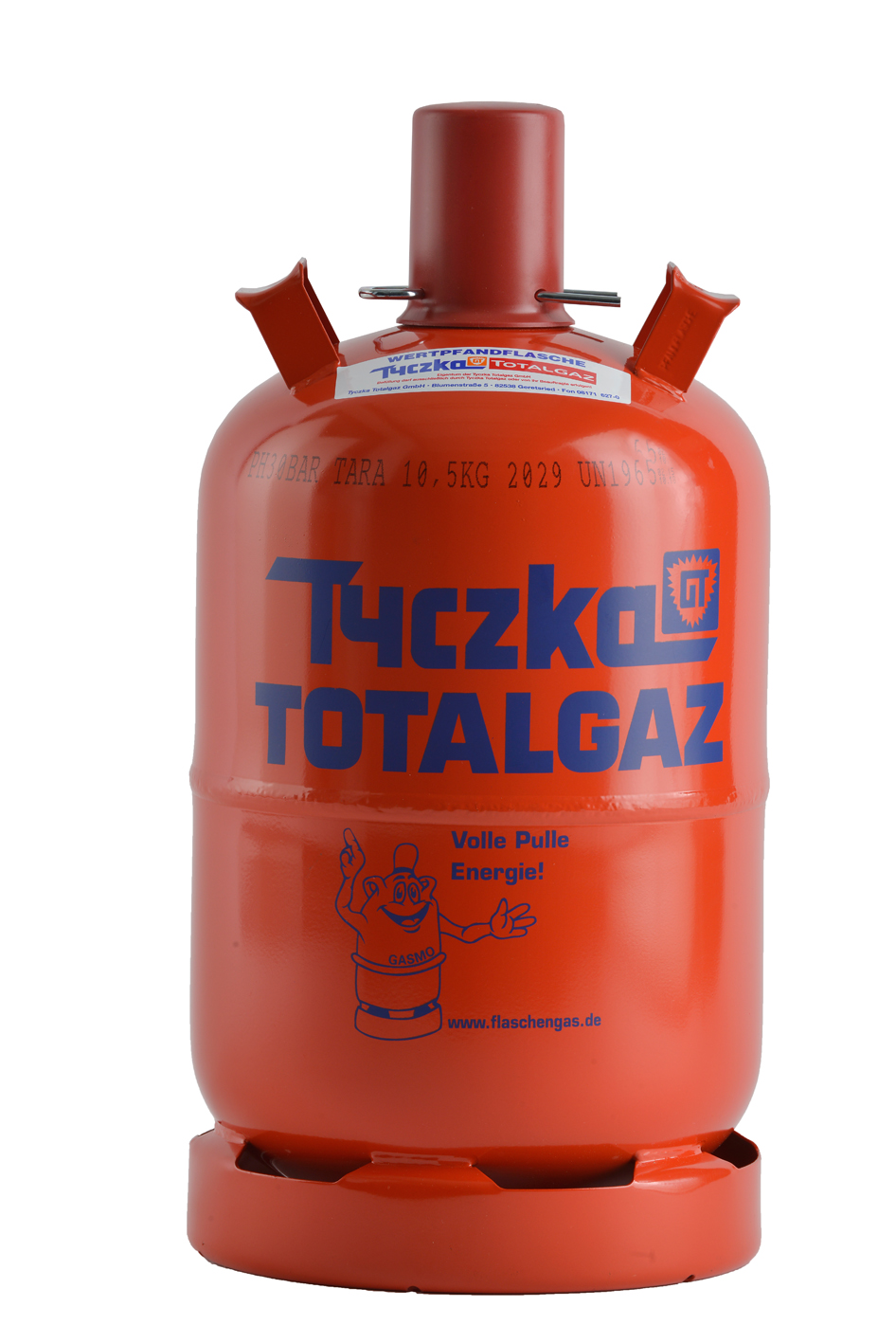 Gasflasche 11 kg Rot, Pfandflasche Propan