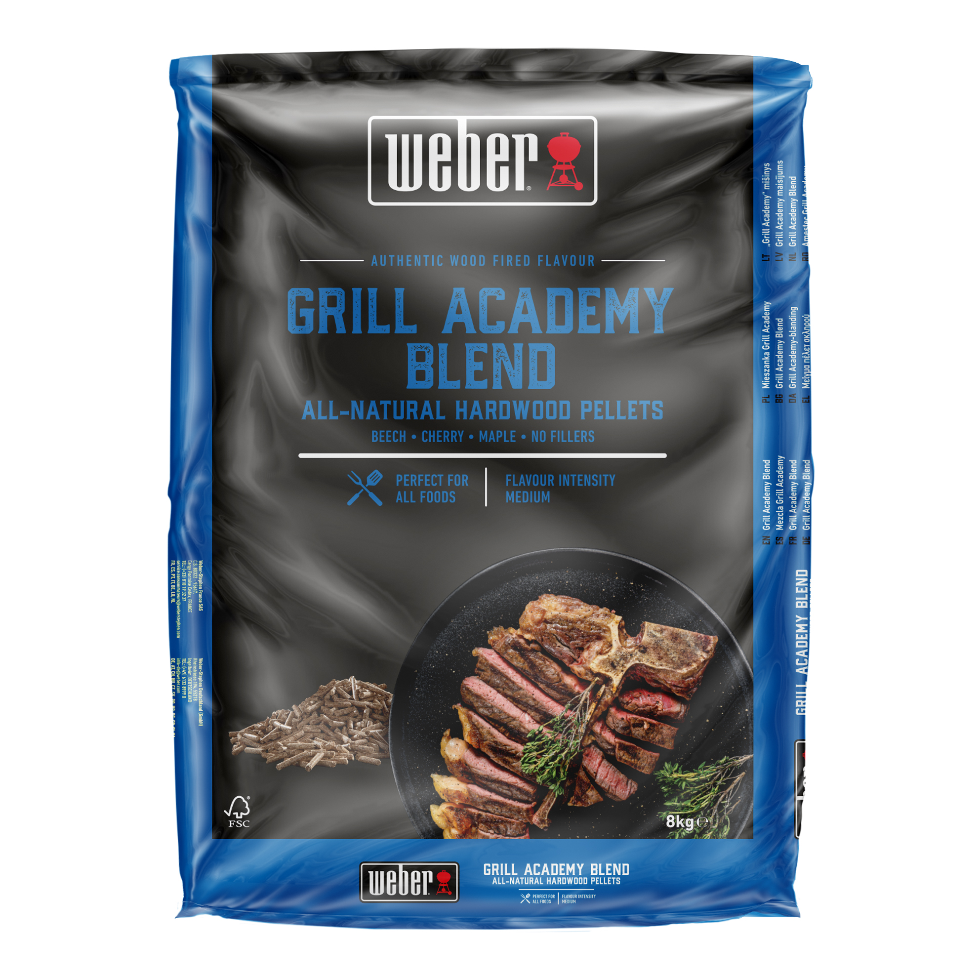 Weber Holzpellets Grill Academy Blend - 100% natürliche Hartholzpellets
