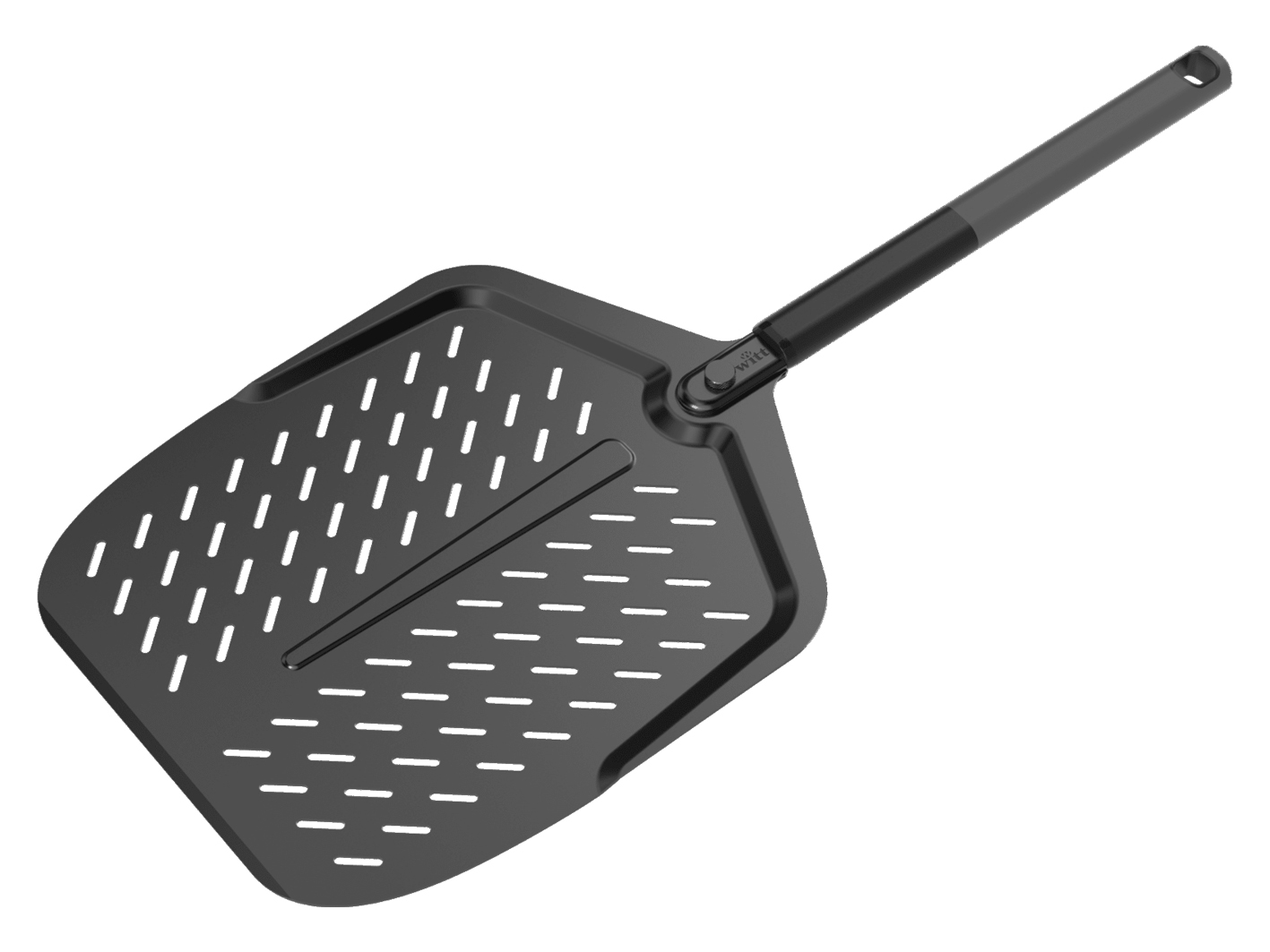 Everdure Pizza-Schieber, Aluminium Black Edition 36 cm, Softgriff abnehmbar