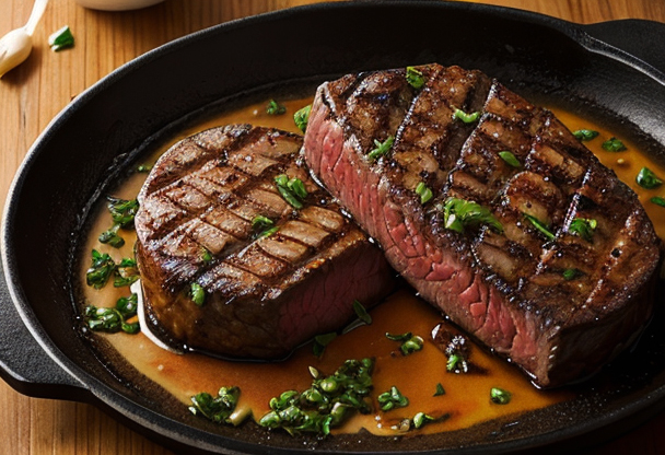 Gegrilltes Rinderfilet mit Knoblauchbutter | Gasgrill München