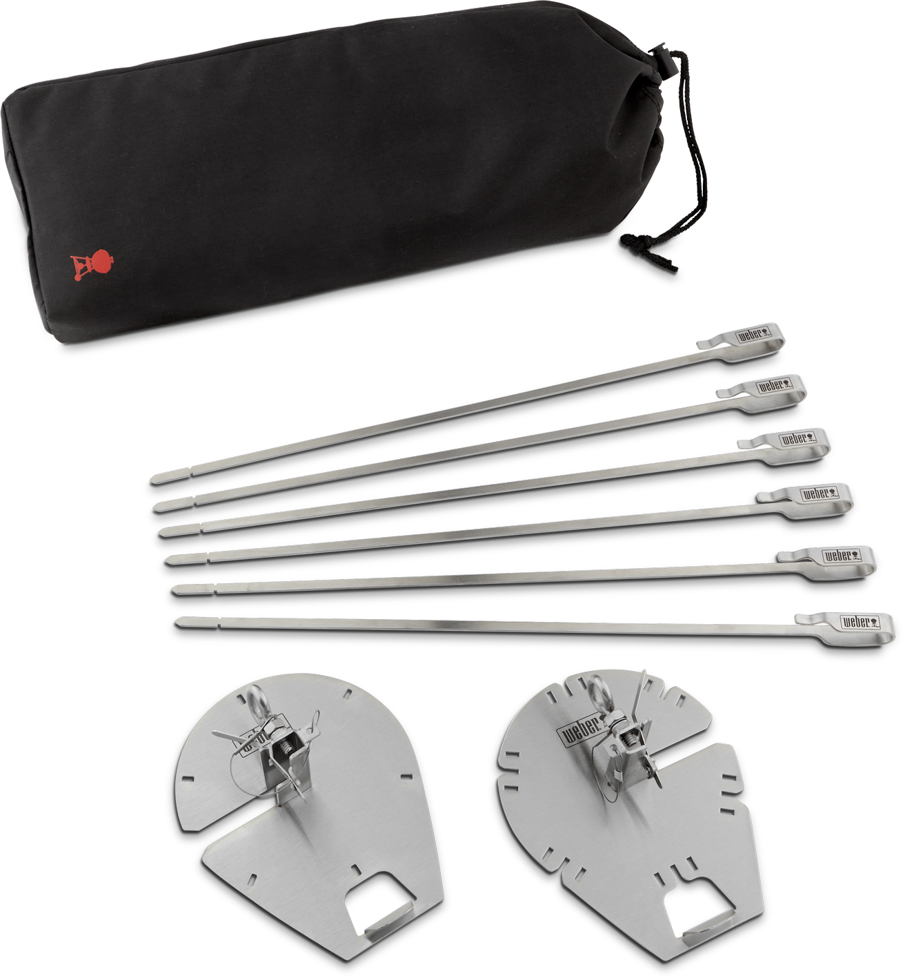 Weber CRAFTED Spieße-Set für Drehspieß