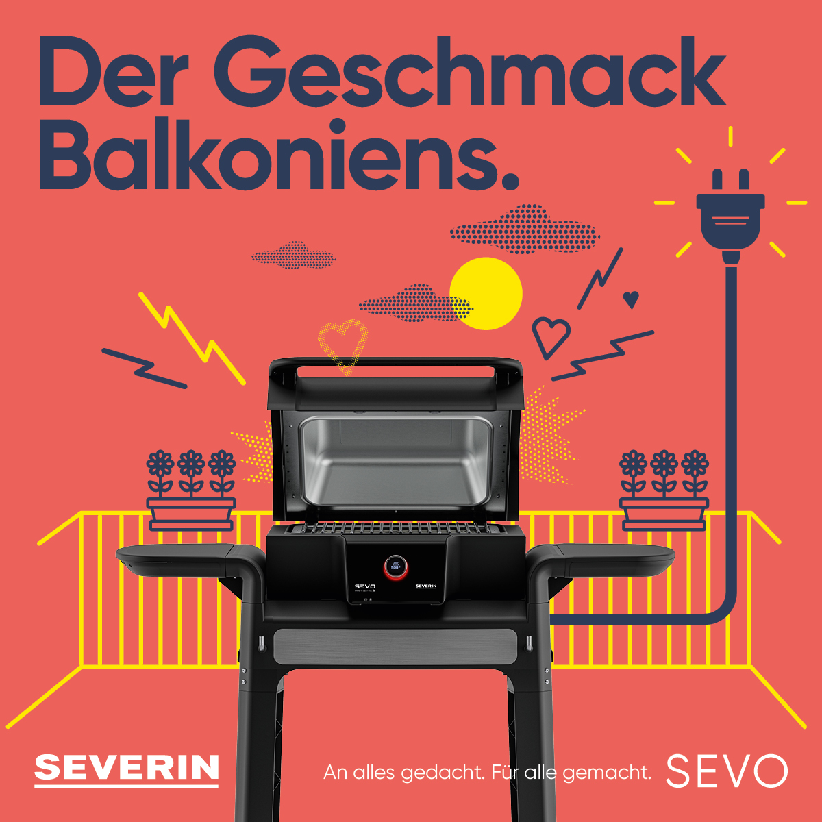 SEVO_Ads_Geschmack-Balkoniens_1200x1200px_DE Severin Sevo Smart Control GTS