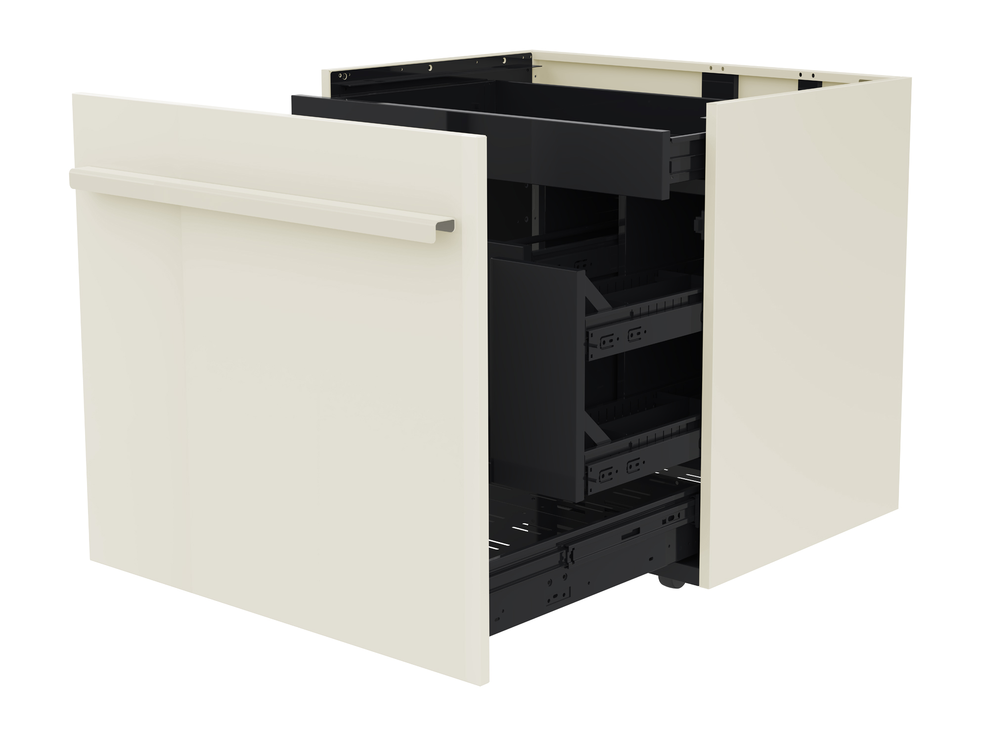 OUTDOORCHEF CUBE Schubladenmodul Edelstahl / Creme