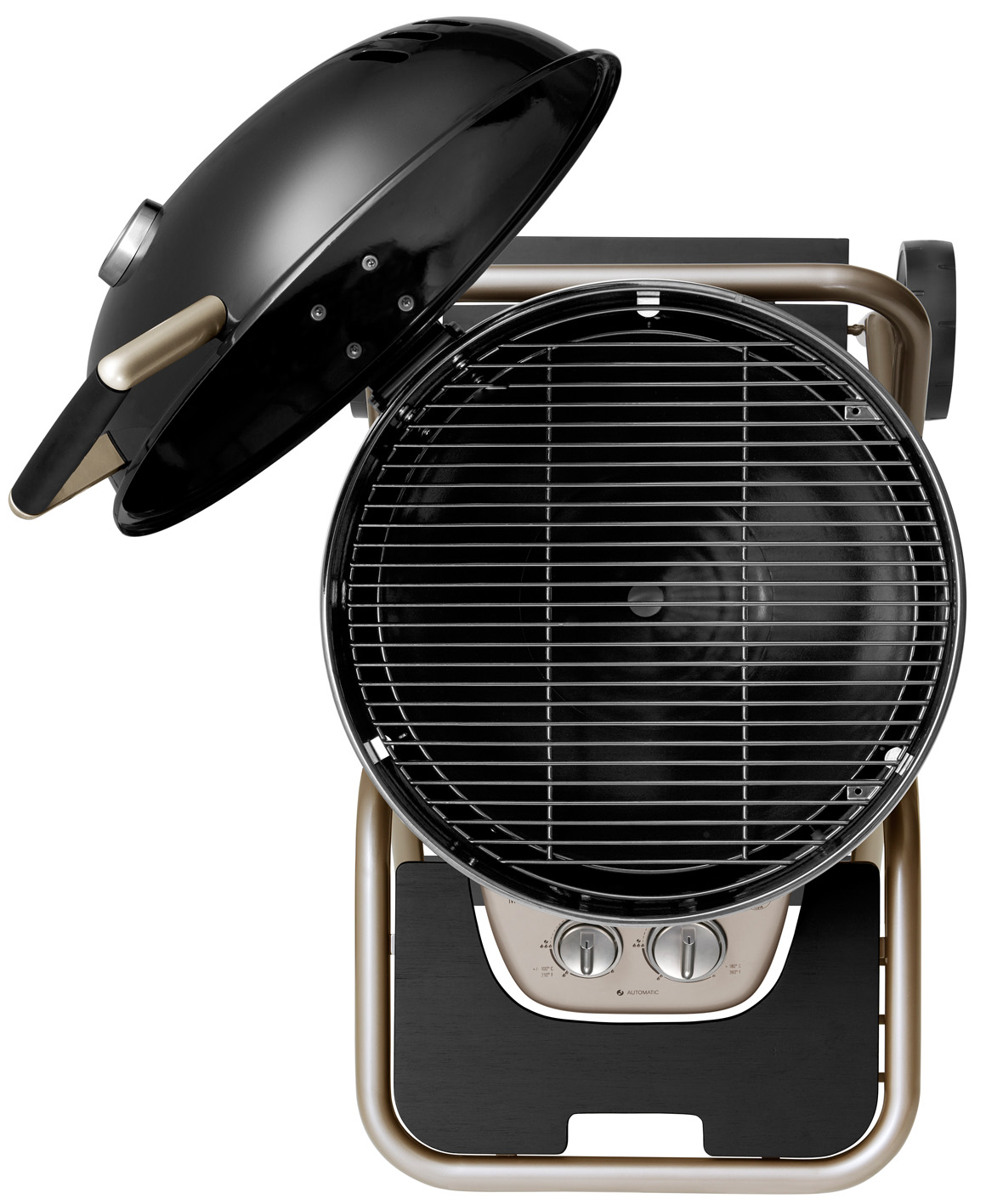 Outdoorchef Ascona 570 G Gaskugelgrill, Schwarz draufsicht offen