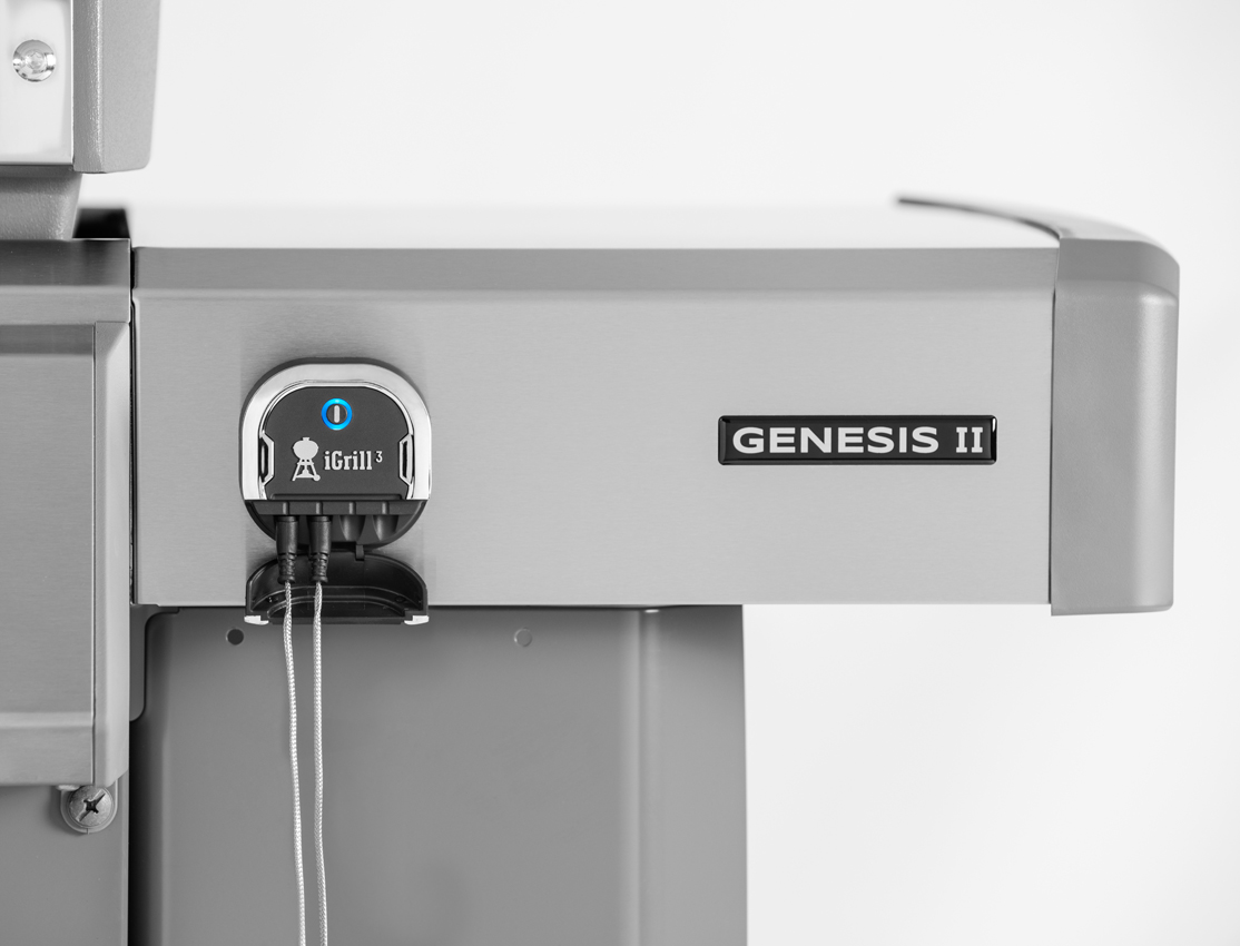 Weber Genesis II EP 335 GBS Deep Ocean Blue inkl. Prem. Abdeckhaube & iGrilll 3 Thermometer