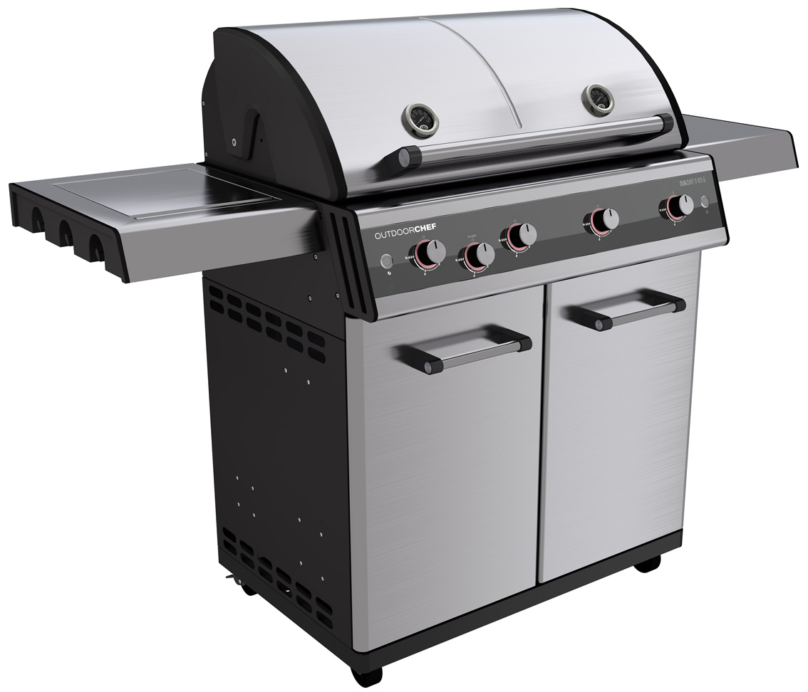 OUTDOORCHEF Dualchef S 425 G Gasgrill seitlich