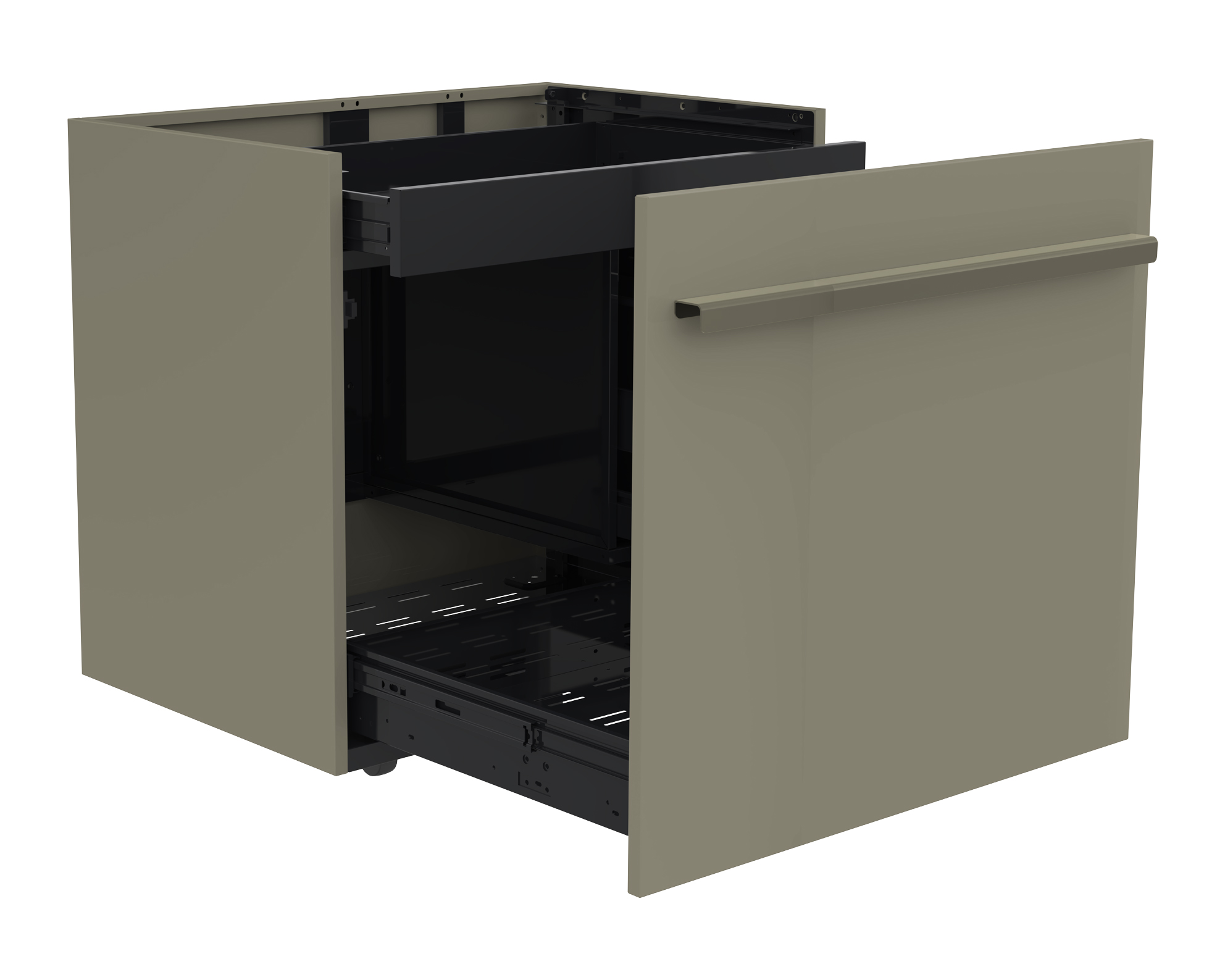OUTDOORCHEF CUBE Schubladenmodul Edelstahl / Taupe